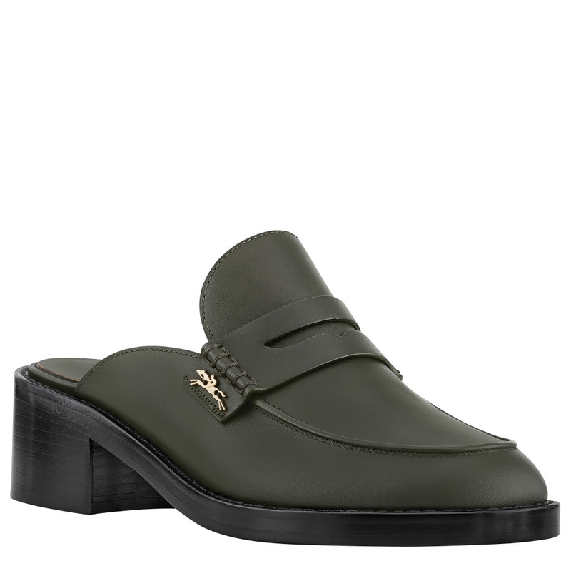 Longchamp Epure Timeless Mules Khaki - Leather outlook