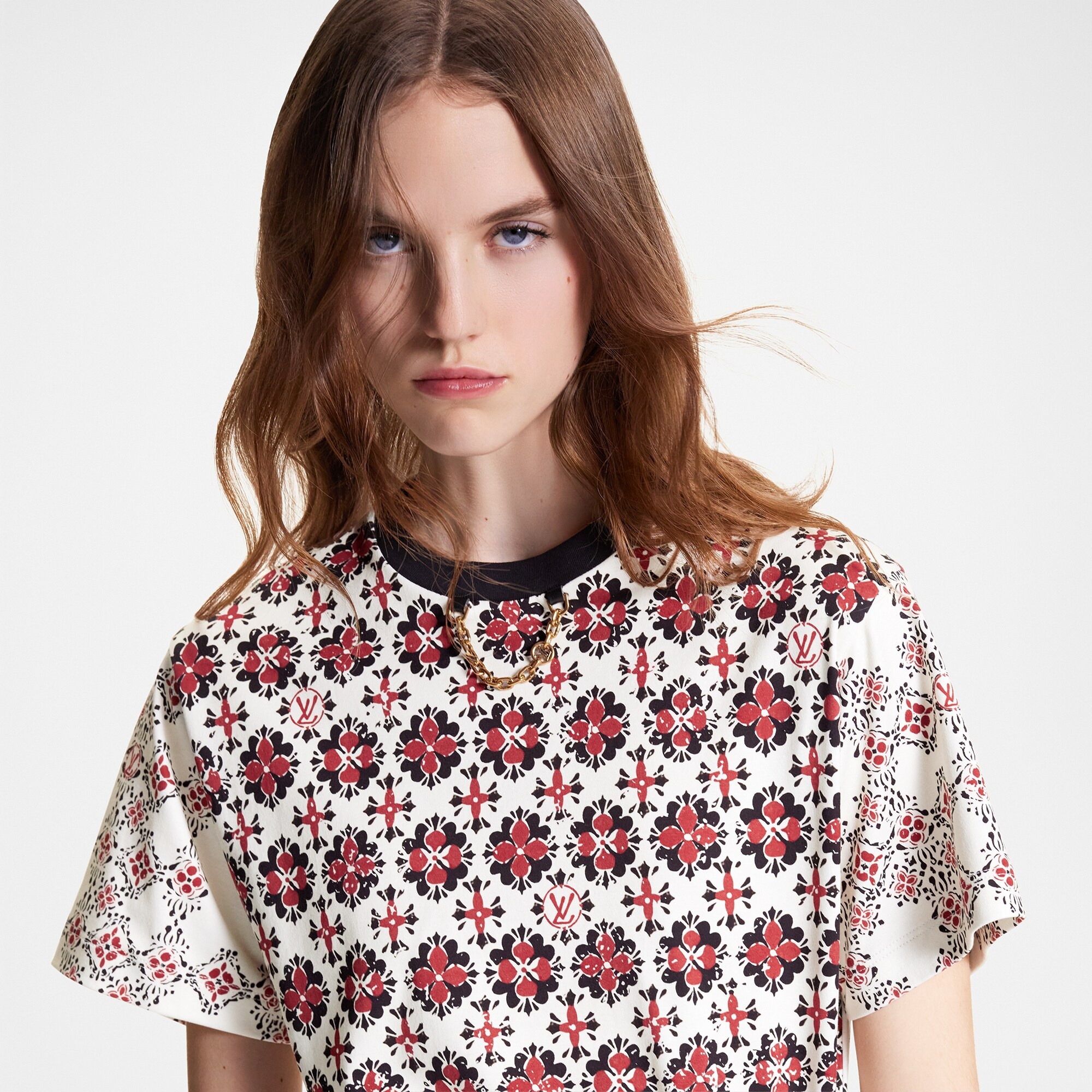 Vintage Monogram Print T-shirt - 4