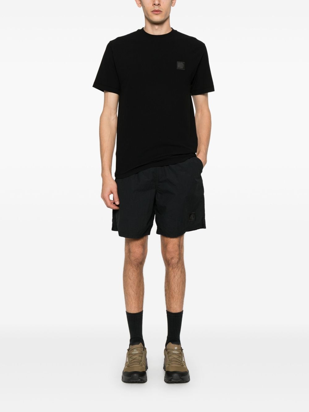 Compass-motif track shorts - 2