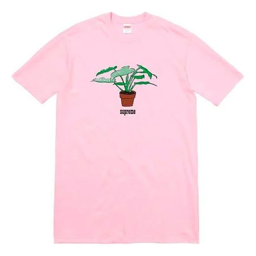 Supreme FW17 Plant Tee Light Pink Bonsai Printing Short Sleeve Unisex SUP-SS18-672 - 1