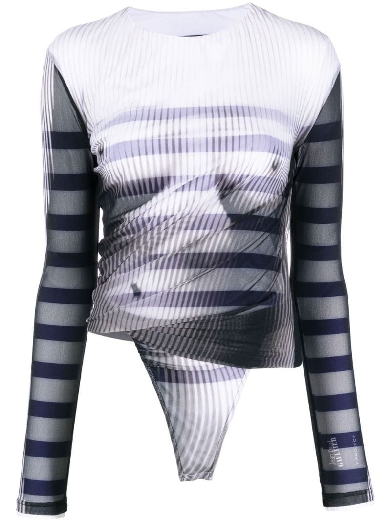 graphic-print long-sleeve body - 1