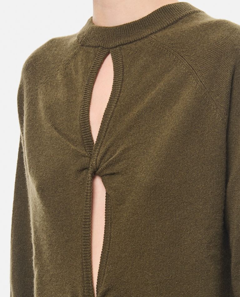 MONUMENT OPEN TWIST CASHMERE SWEATER - 4