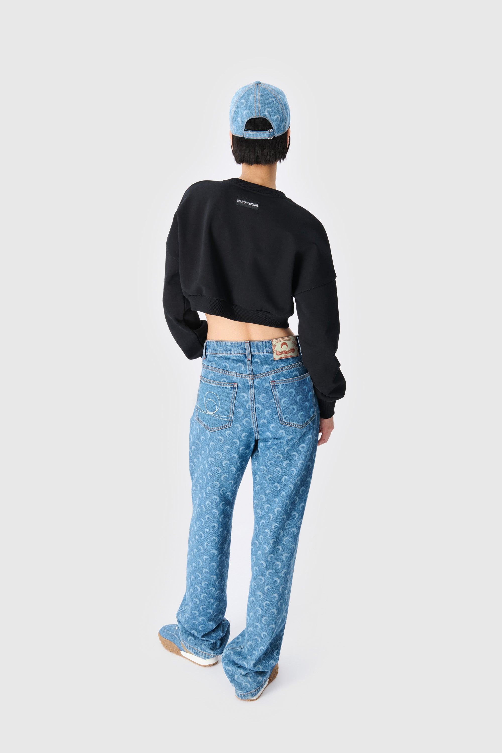 Moon Logo Fleece Cropped Sweatshirt - 7