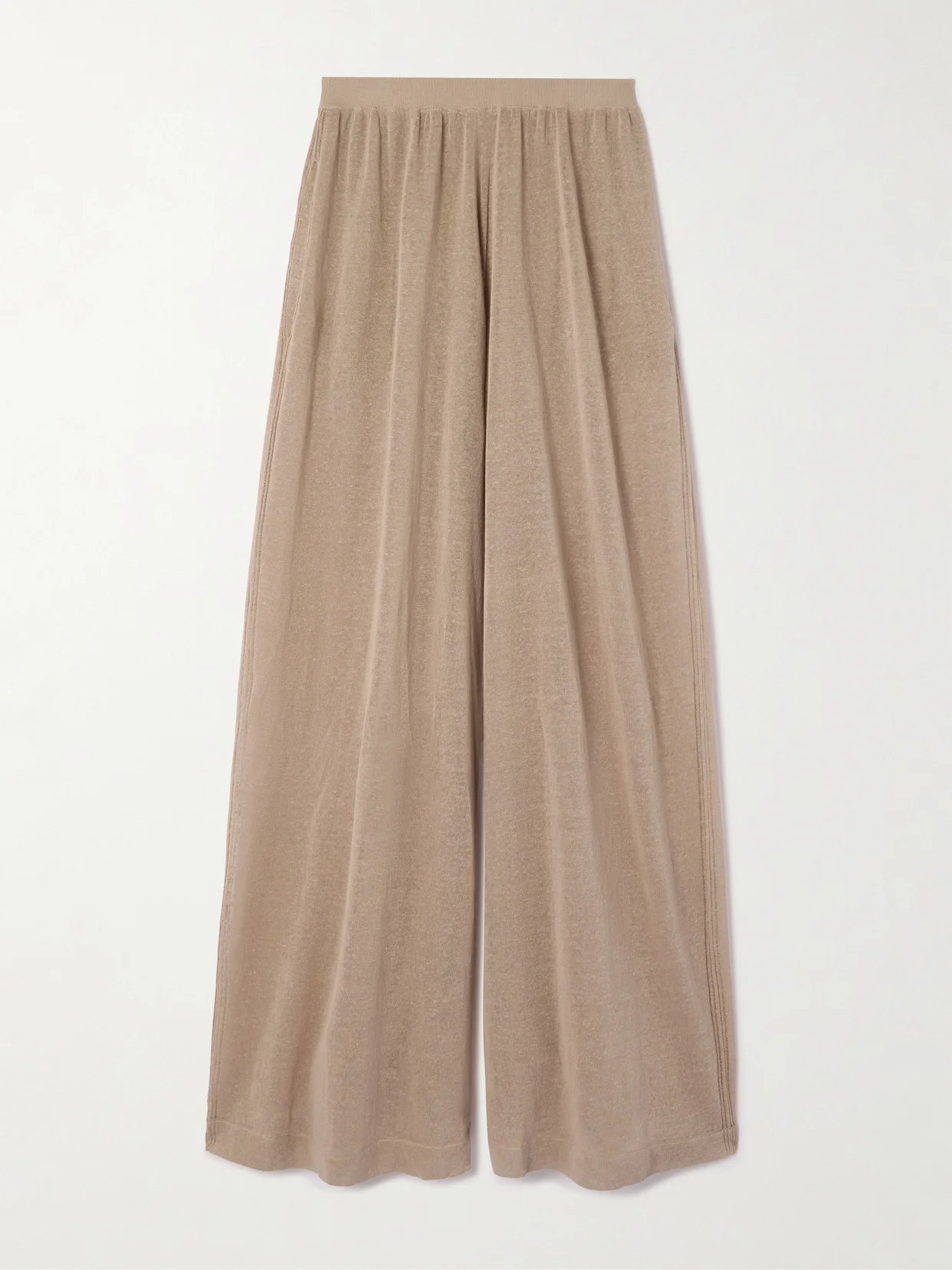 Linen And Silk-blend Pants - 1