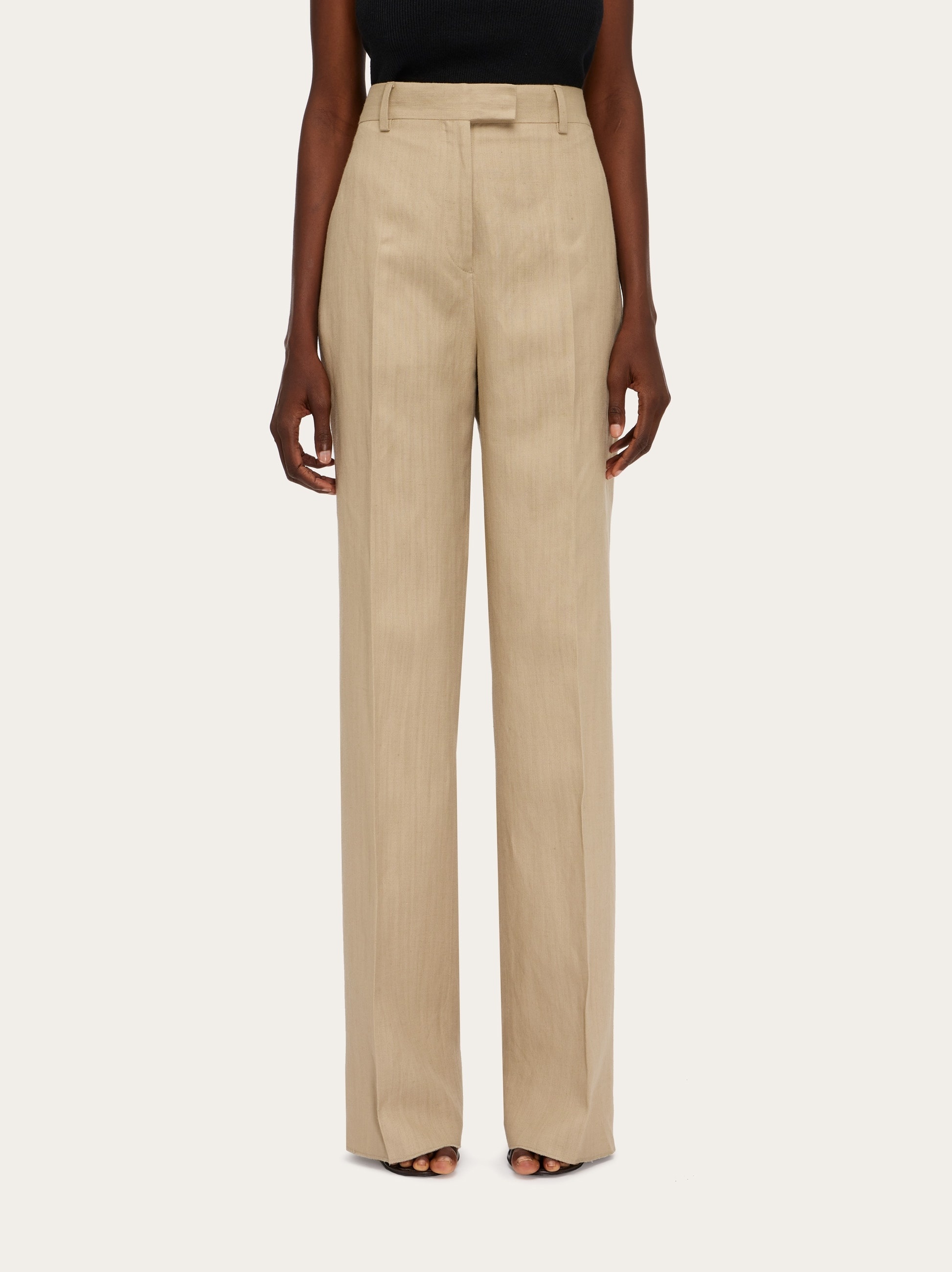 Linen blend tailored trouser - 2