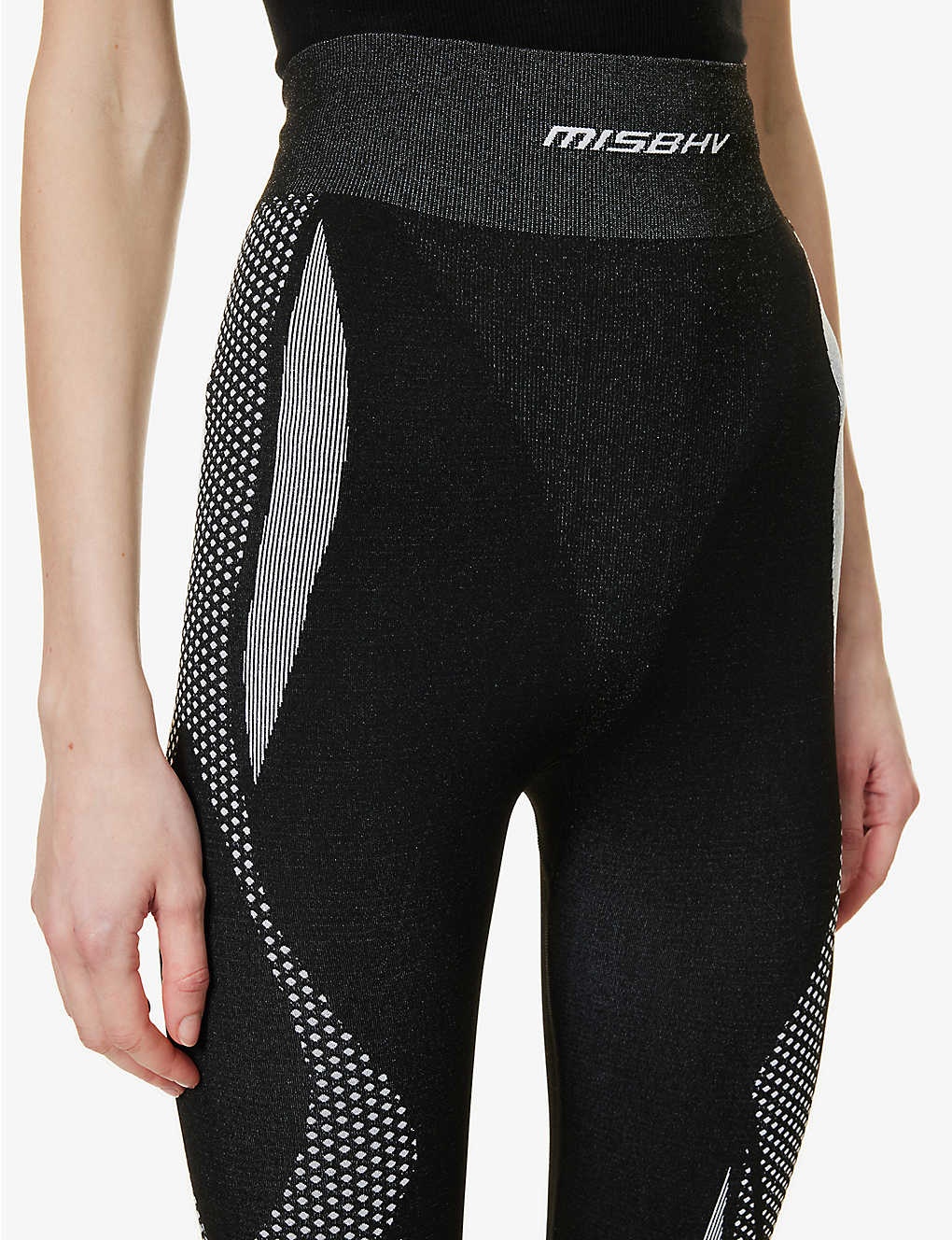 Performa logo-print stretch-woven leggings - 5