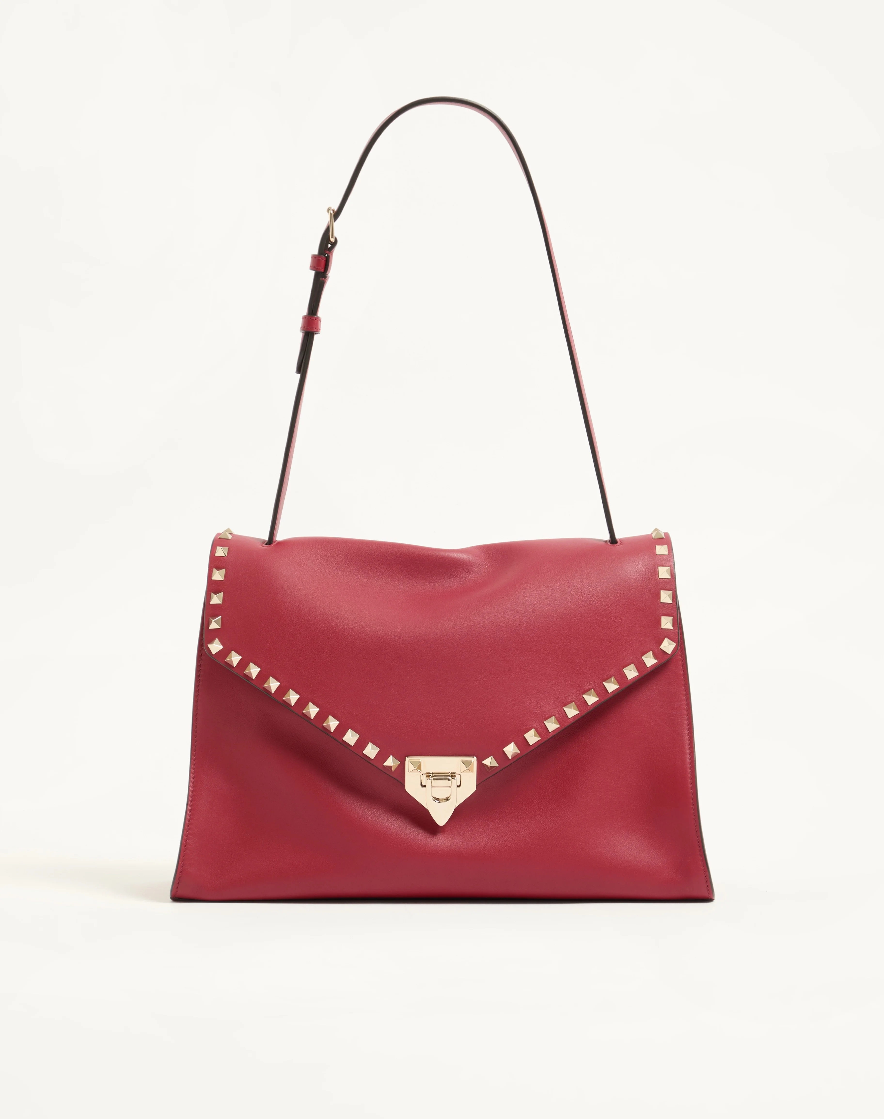 VALENTINO GARAVANI ROCKSTUD MAXXING MEDIUM SHOULDER BAG IN SMOOTH CALFSKIN - 1