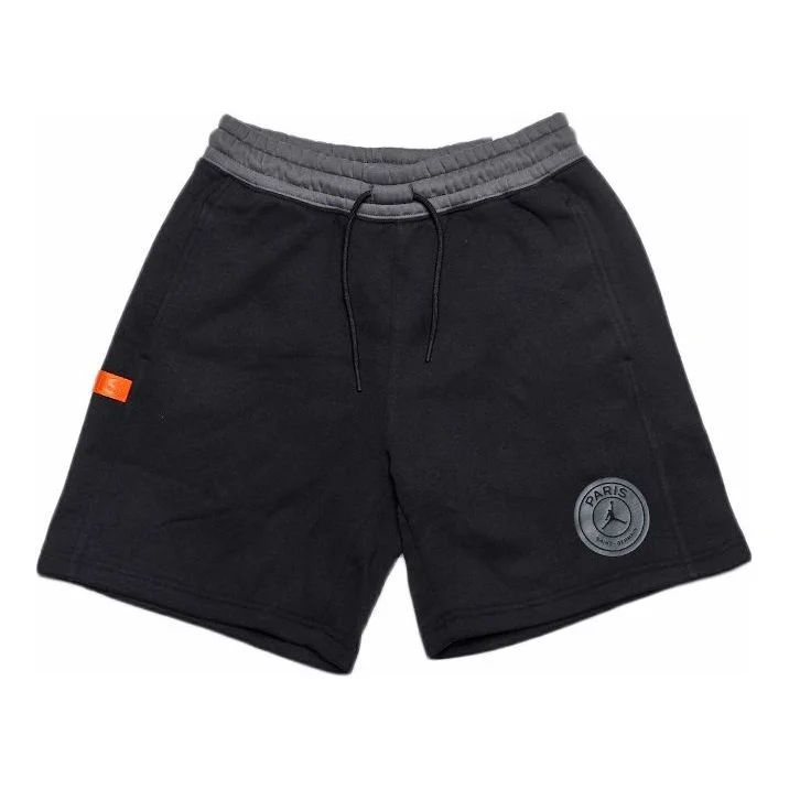 (WMNS) Air Jordan x PSG Fleece Short 'Black' DZ3270-010 - 1