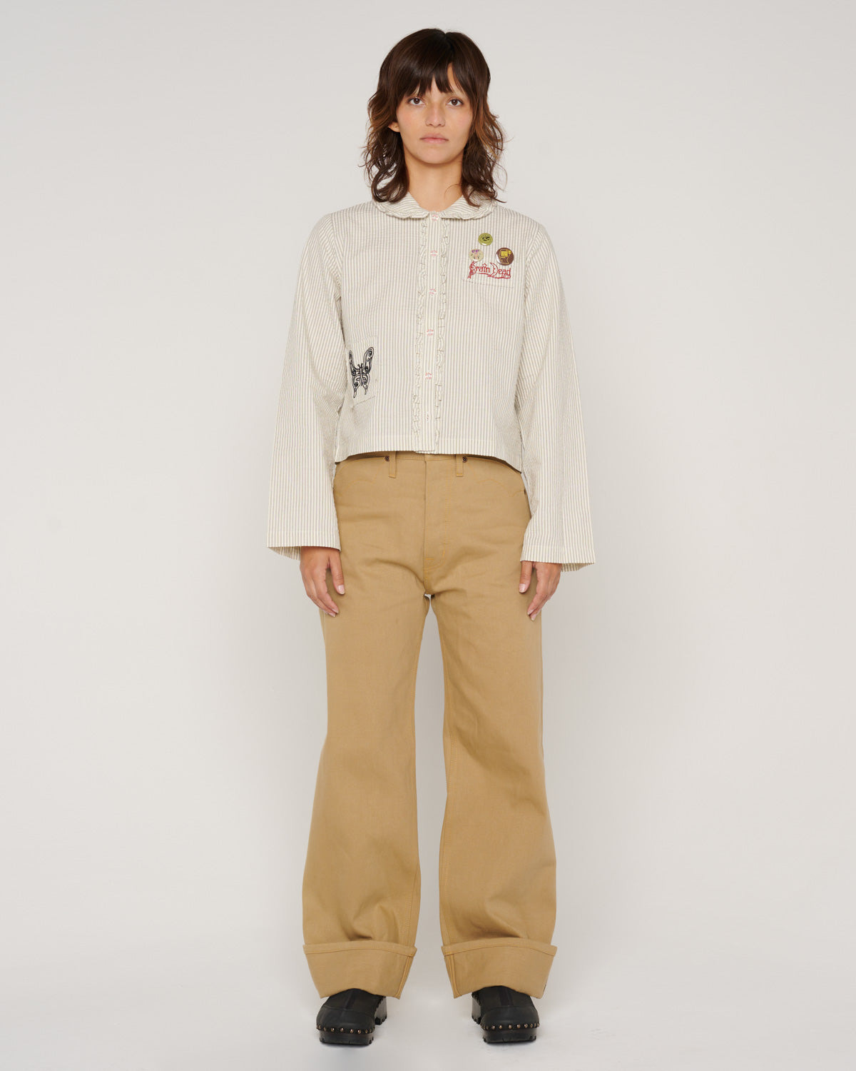 Type 00 13.5oz Selvedge Bull Denim - Tan - 4