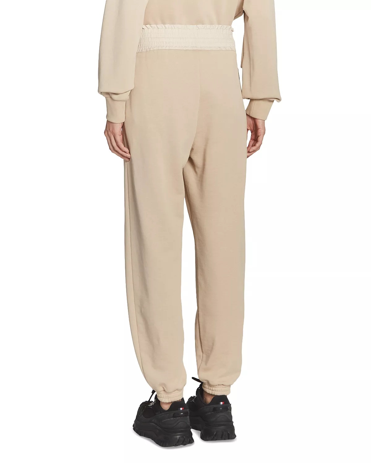 Smocked Waist Sweatpants - 3