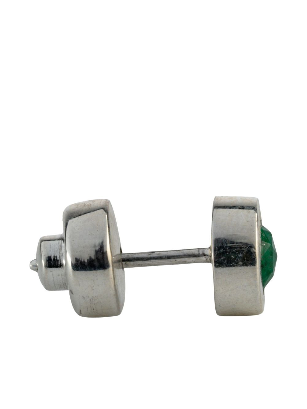 emerald-embellished stud earring - 3