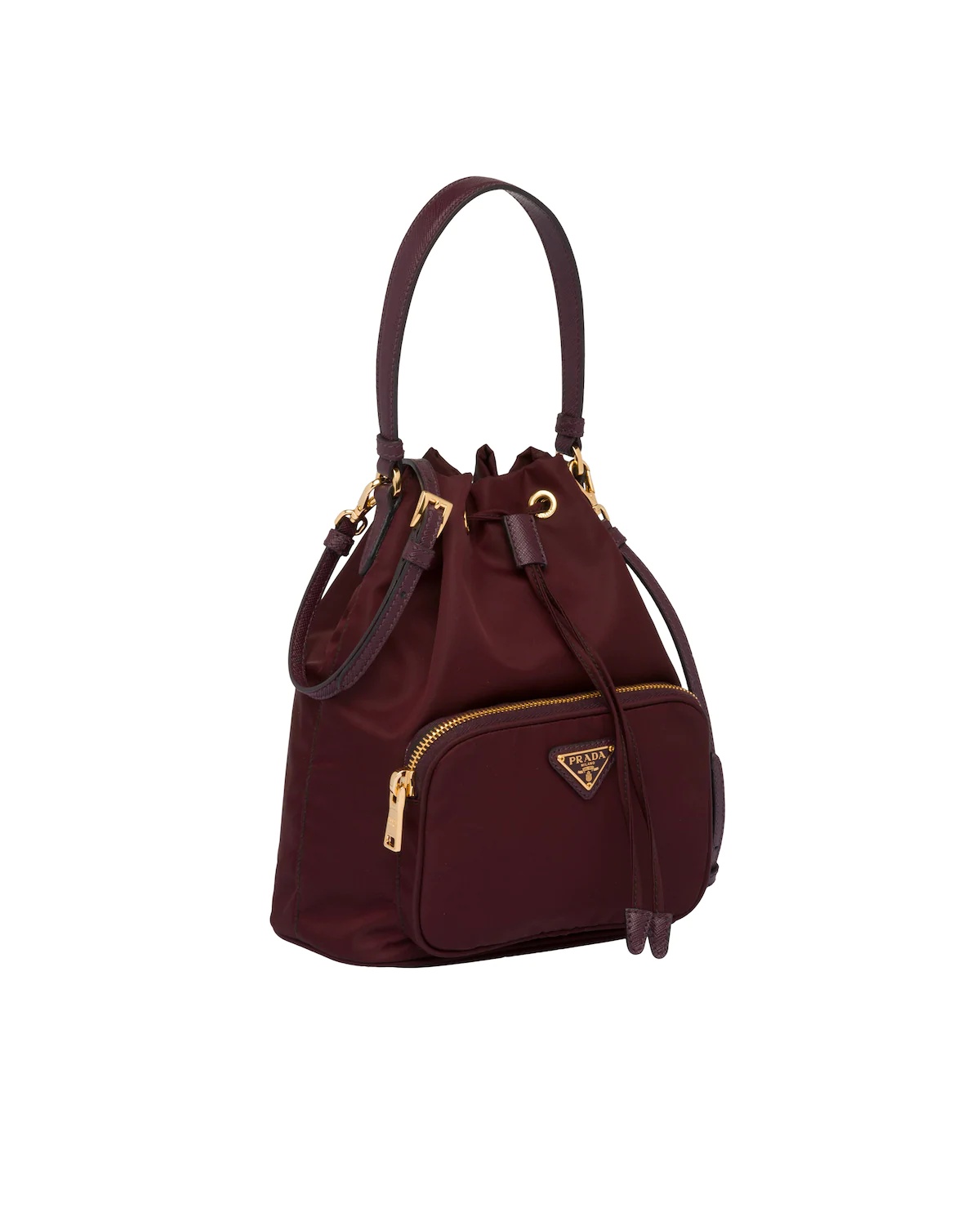 Nylon Prada Duet Bucket Shoulder Bag - 3