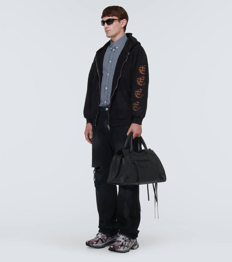 BALENCIAGA Logo cotton hoodie outlook