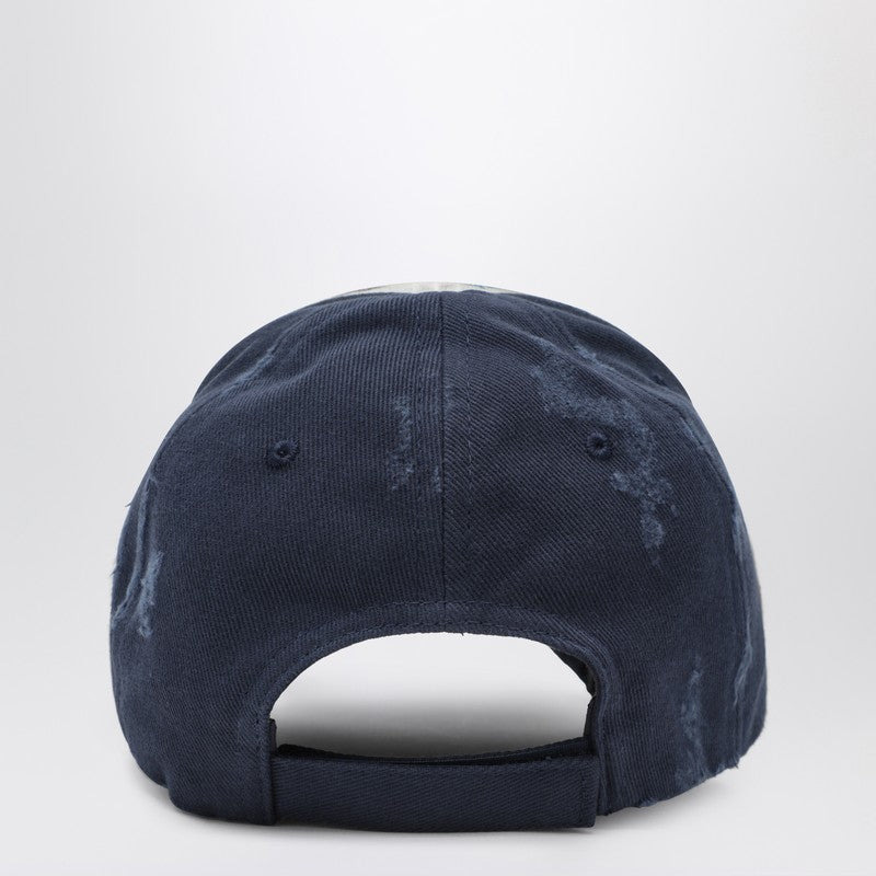 Balenciaga White/Blue Baseball Cap With Signatures Men - 2