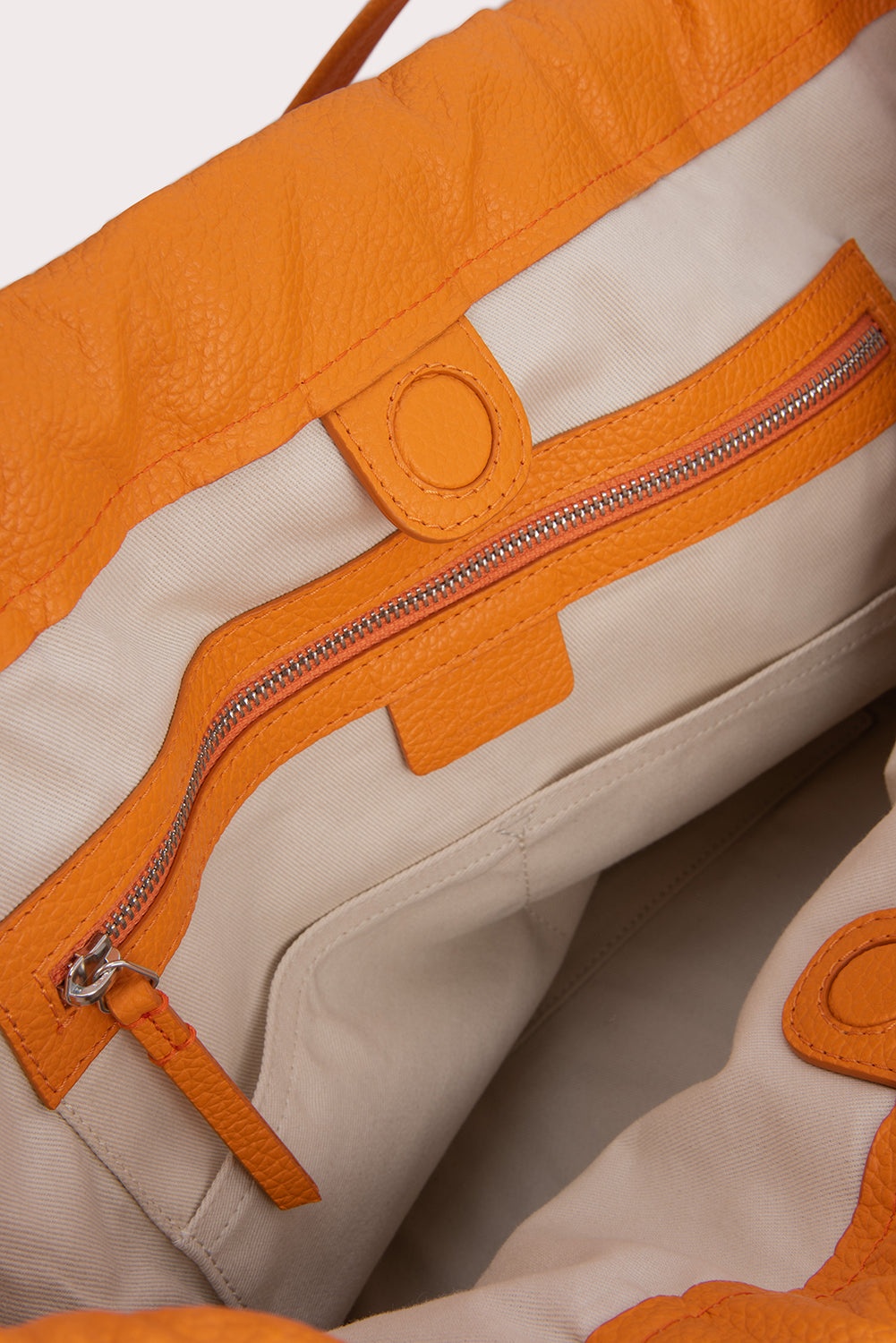 Oslo Orange Flat Grain Leather - 6
