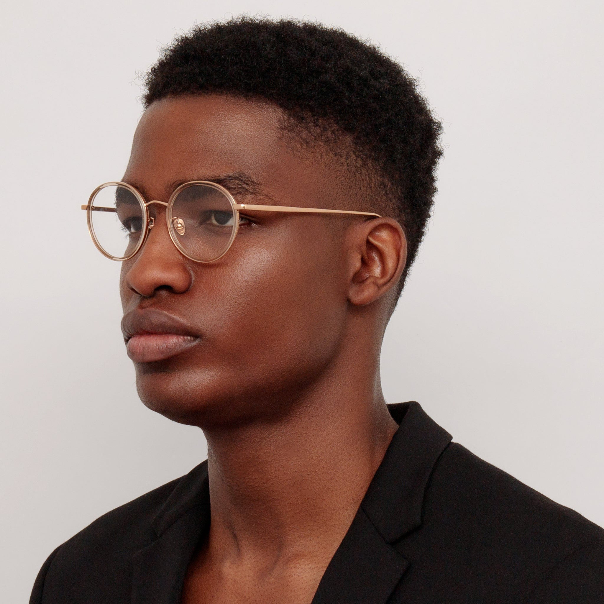 SATO OVAL OPTICAL FRAME IN ROSE GOLD - 2