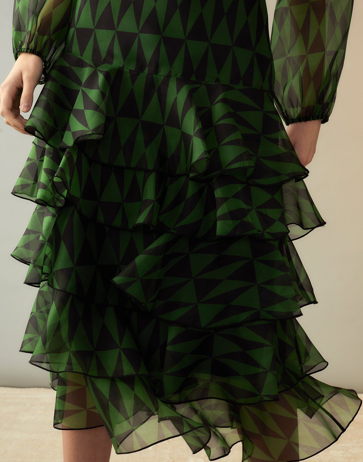 Evergreen Silk Organza Skirt - 7