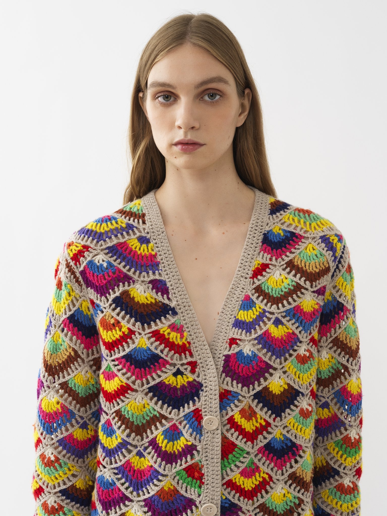 GENEROUS CROCHETED CARDIGAN - 5
