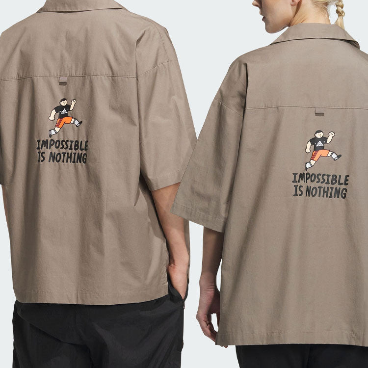 adidas Graphic Shirts 'Brown' IA8099 - 6