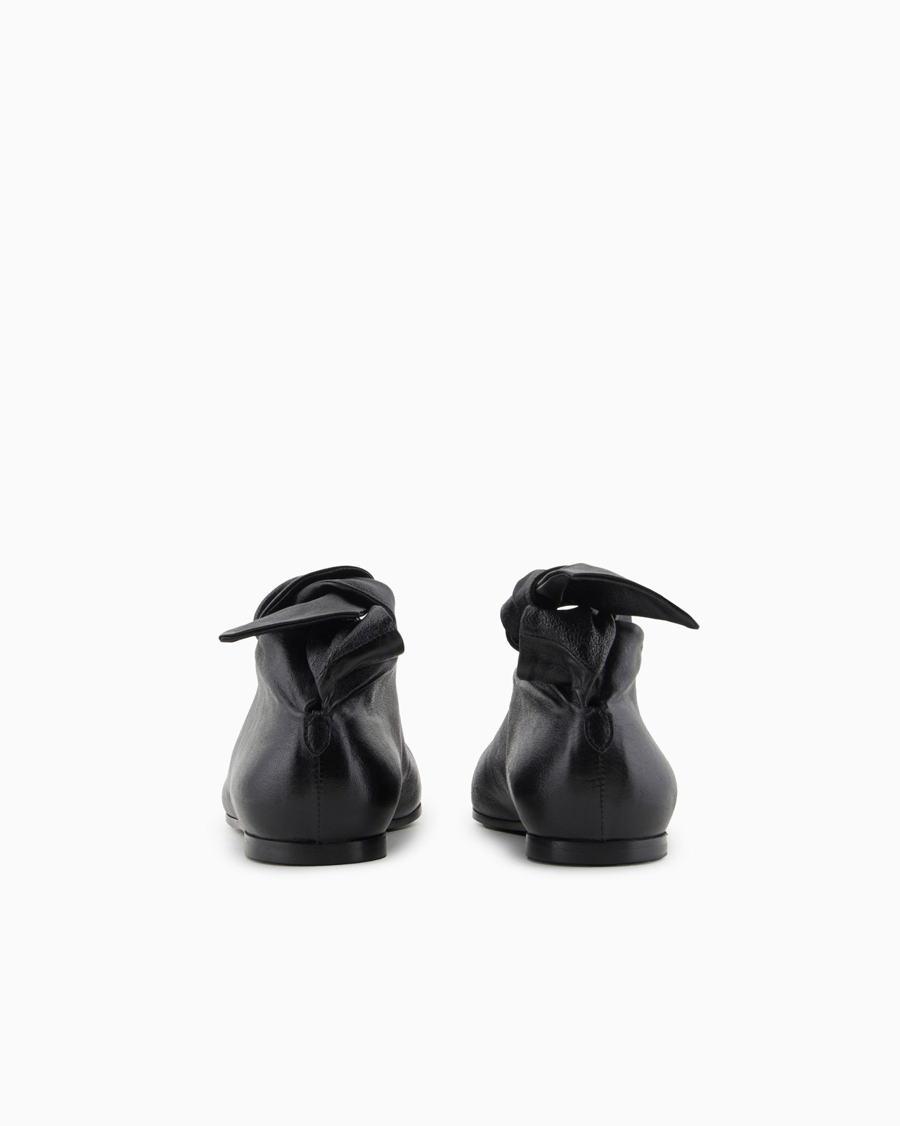 Icon leather ballerinas with bow - 4