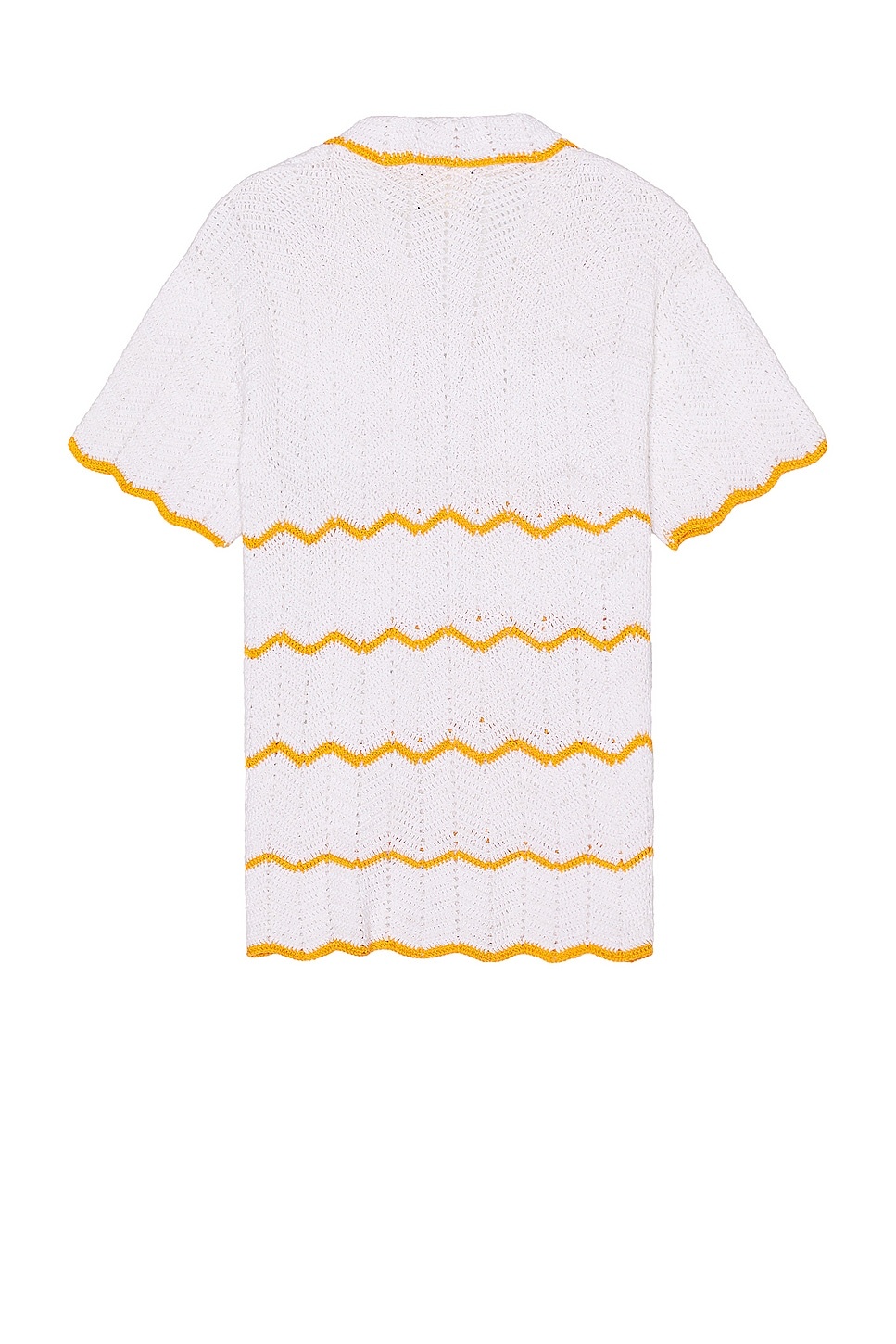 Crochet Short Sleeve Shirt - 2