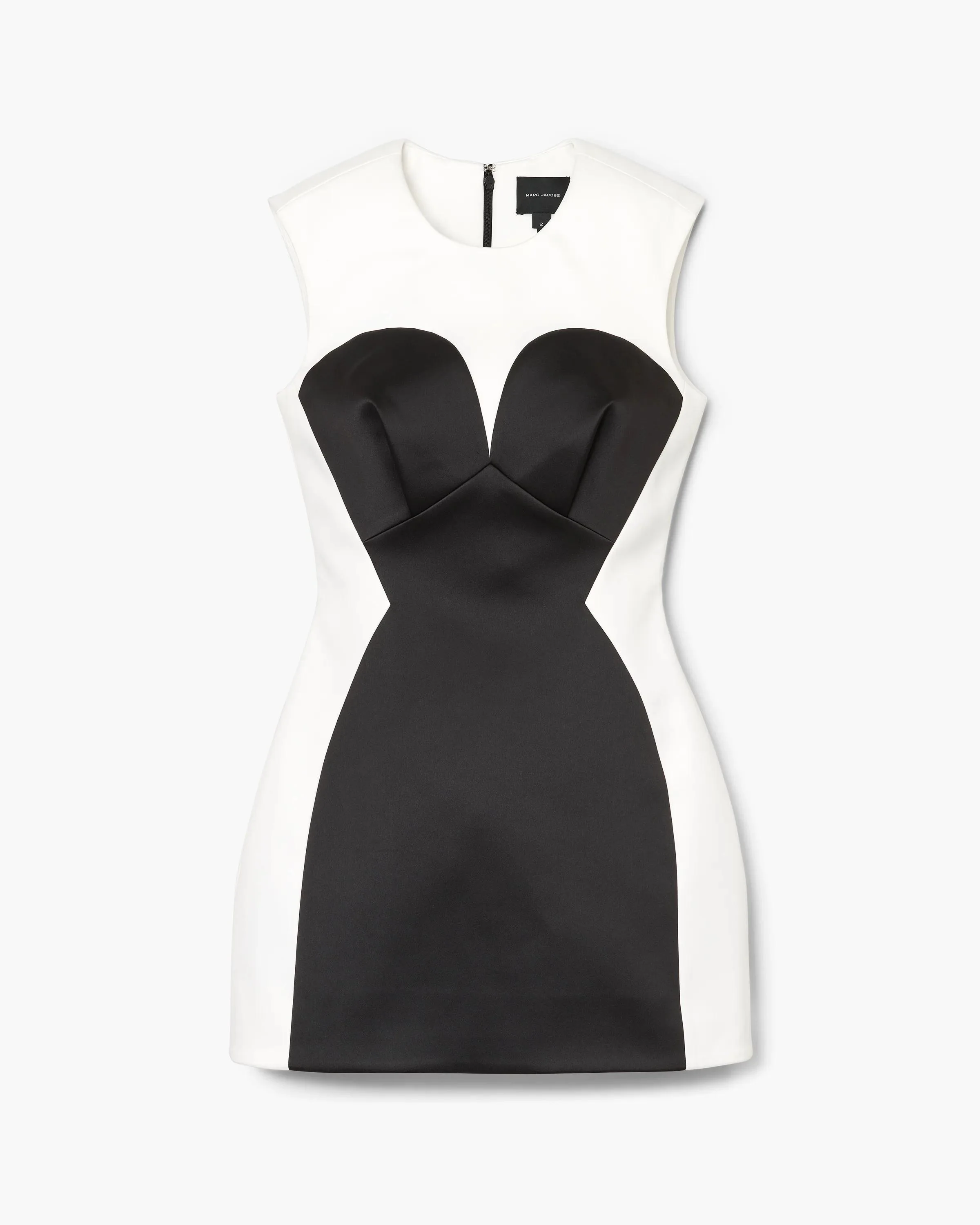 SEAMED UP SATIN DRESS - 1