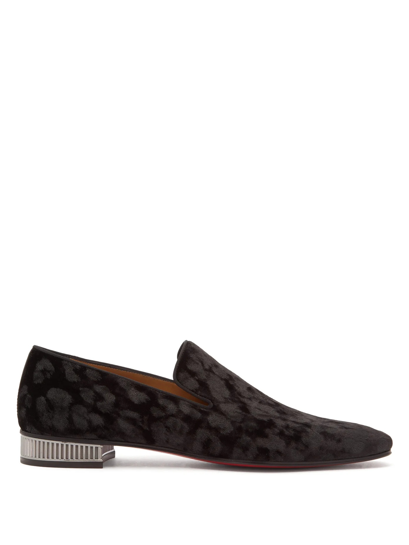 Captain Colonnaki leopard-jacquard velvet loafers - 1