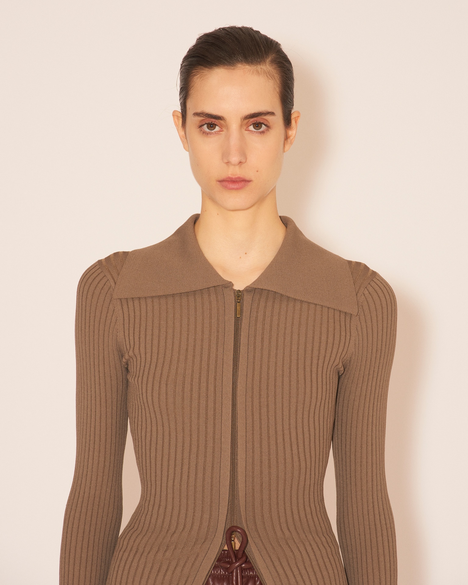 MARDI - Button through long sleeve cardigan - Desert Dust - 6