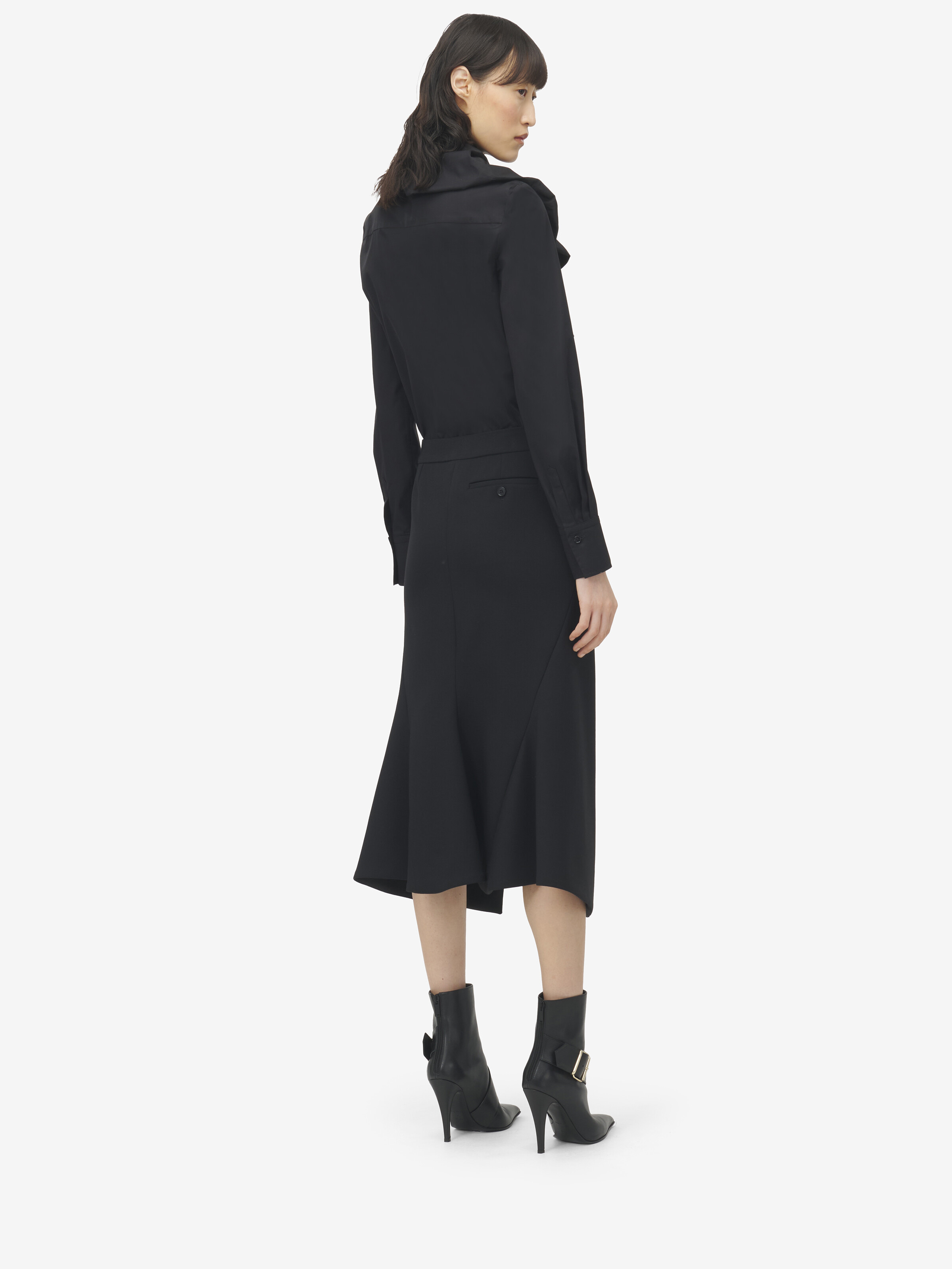 Cutaway Pencil Skirt - 4