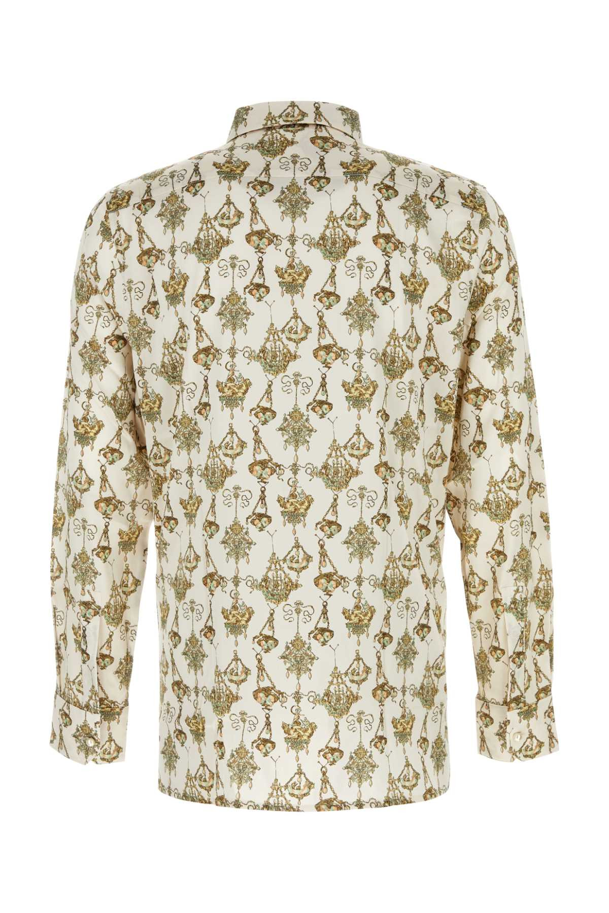 Givenchy Men Printed Stretch Silk Shirt - 2