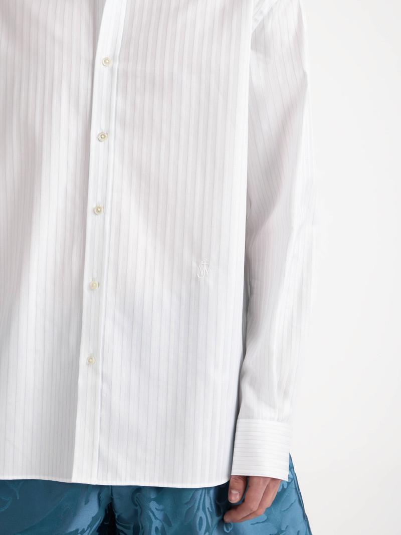 CLASSIC DRESS SHIRT IN WHITE & BLUE 6