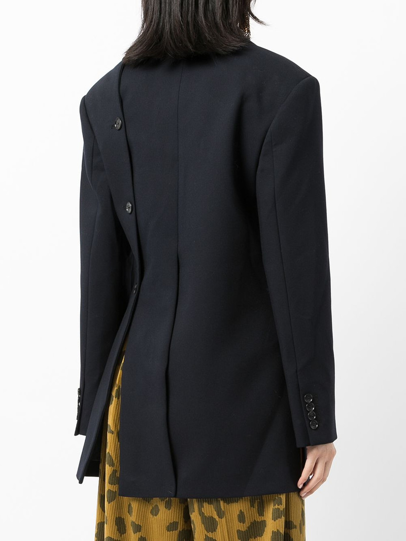 off-centre buttoned blazer 4