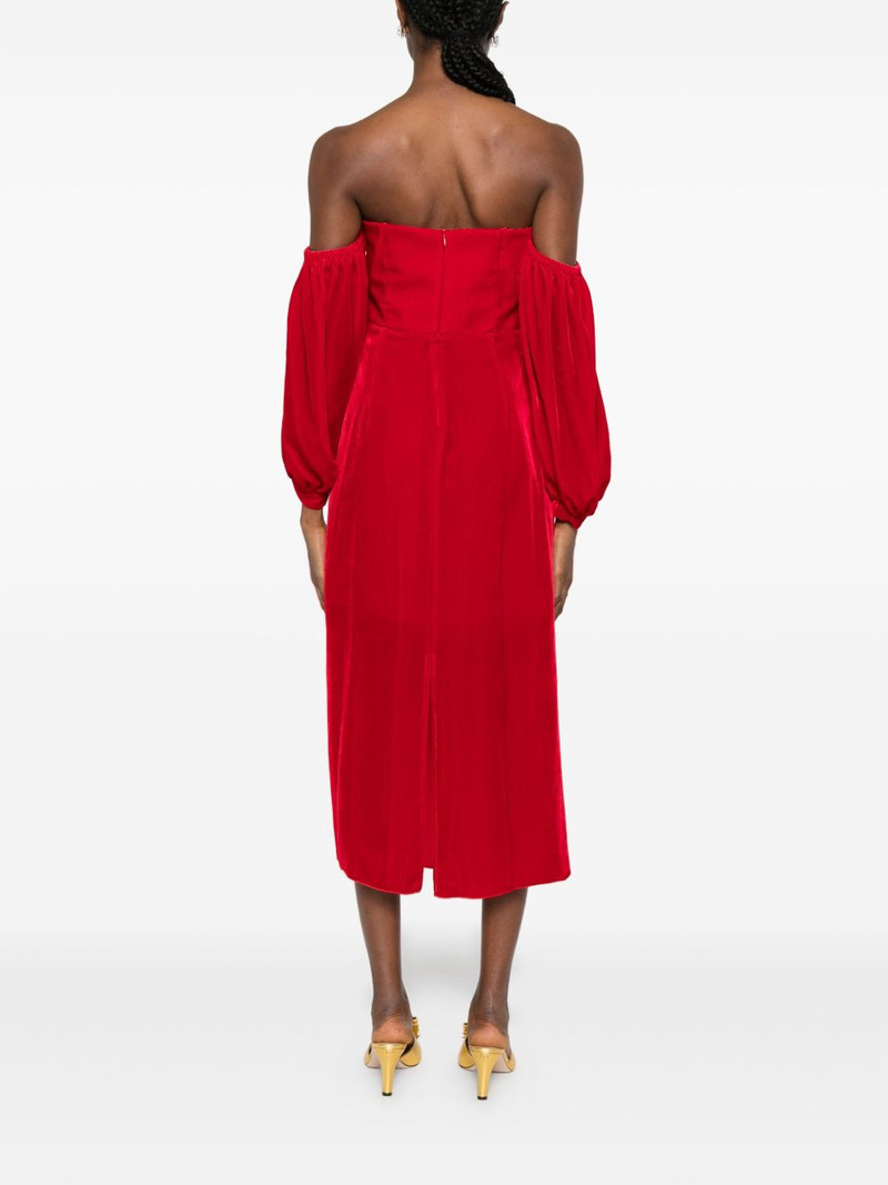 bustier puff-sleeve dress 4