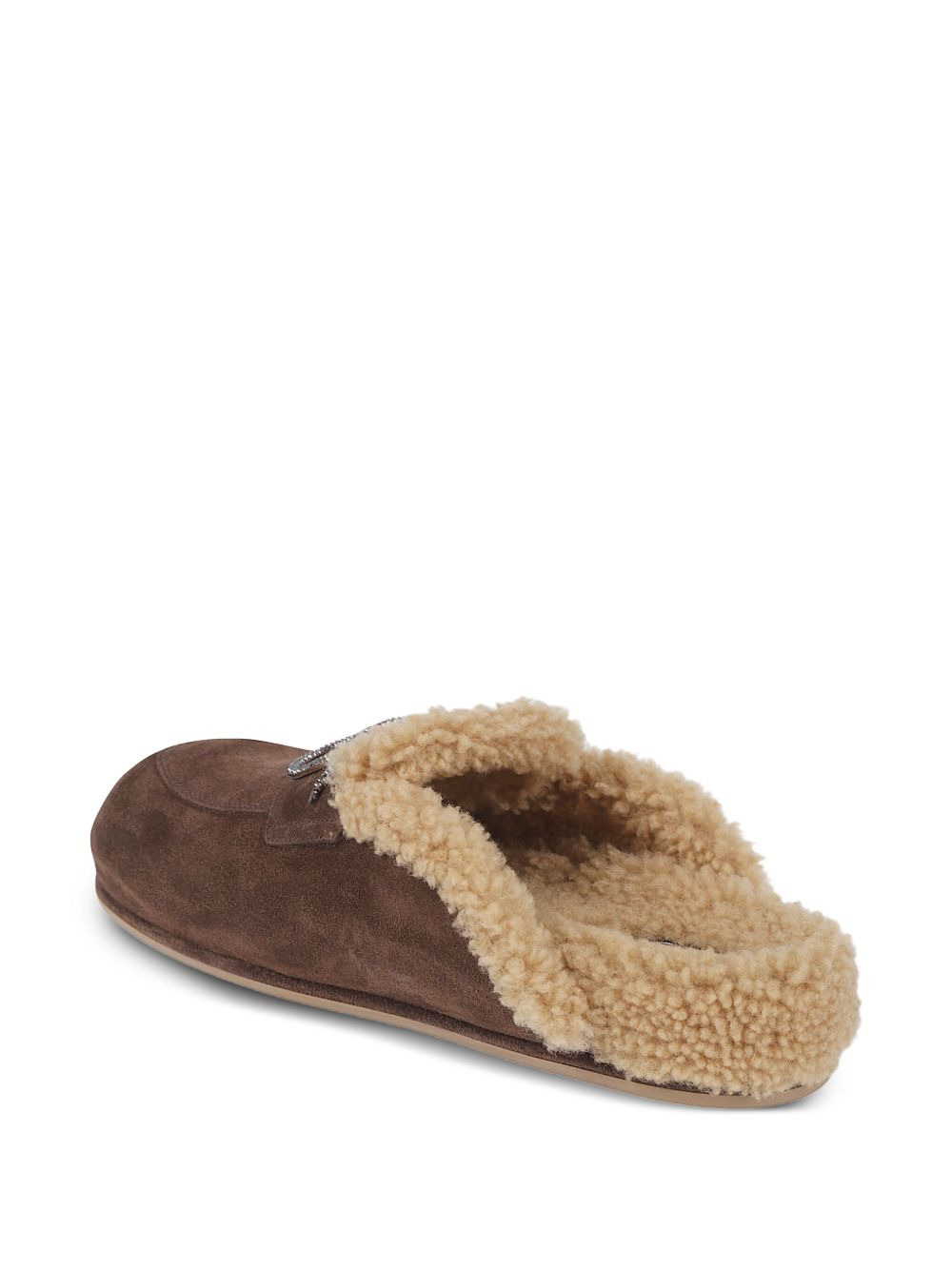 shearling-lining slippers - 3