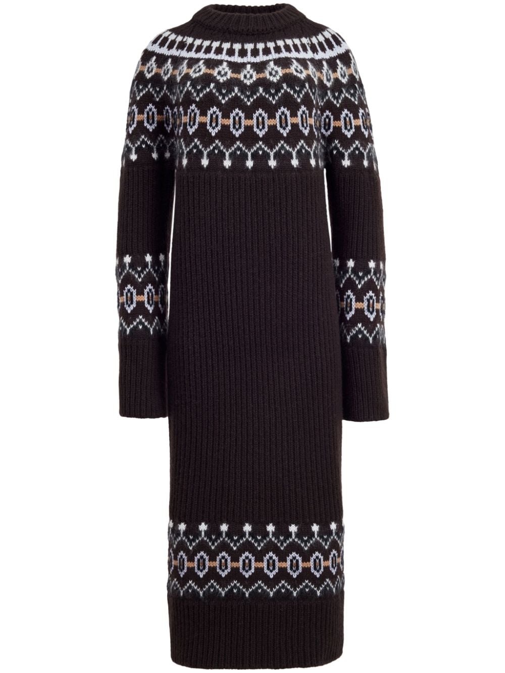 The Rivka fair-isle midi dress - 1