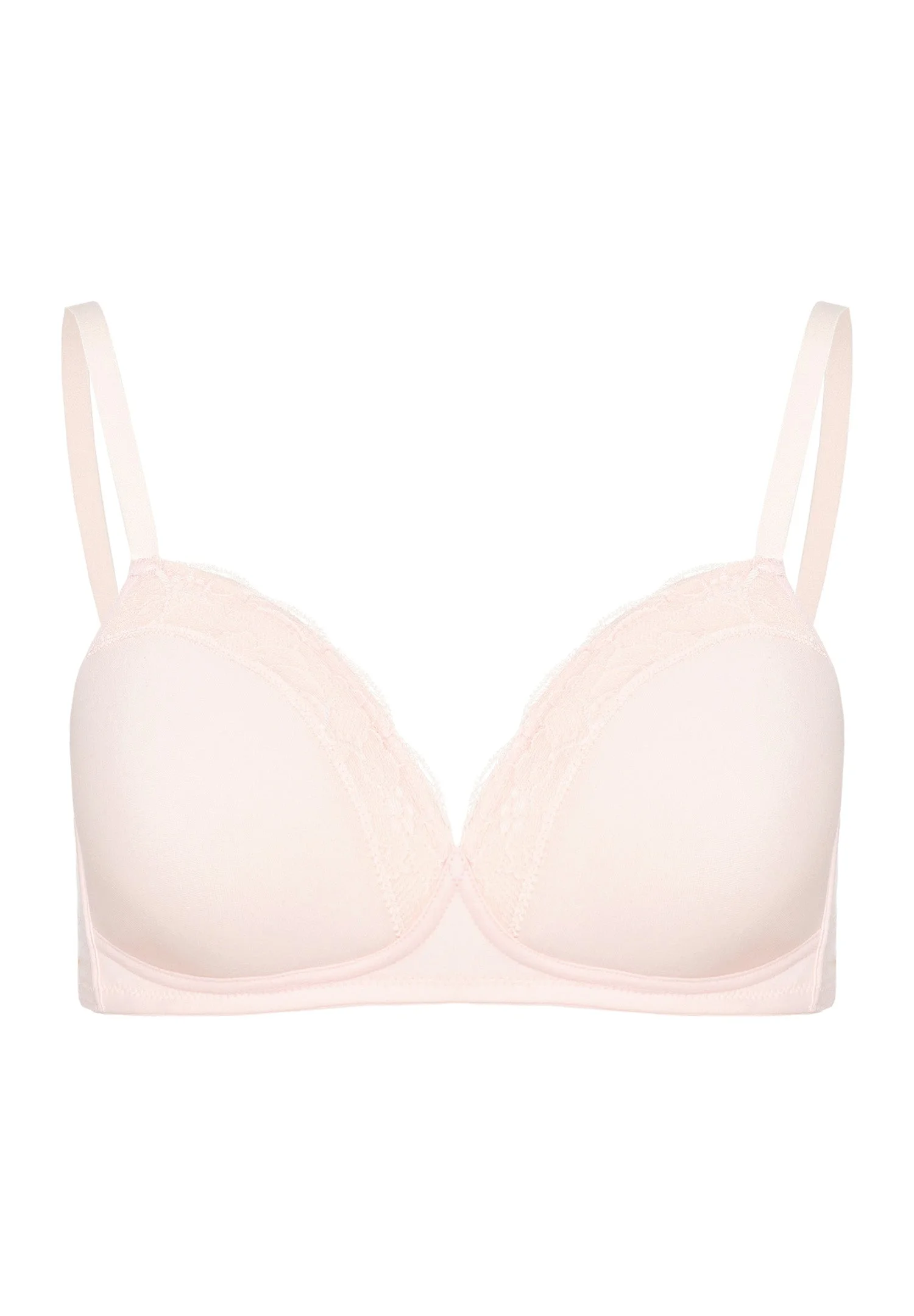 Cotton Lace Spacer Soft Cup Bra - 1