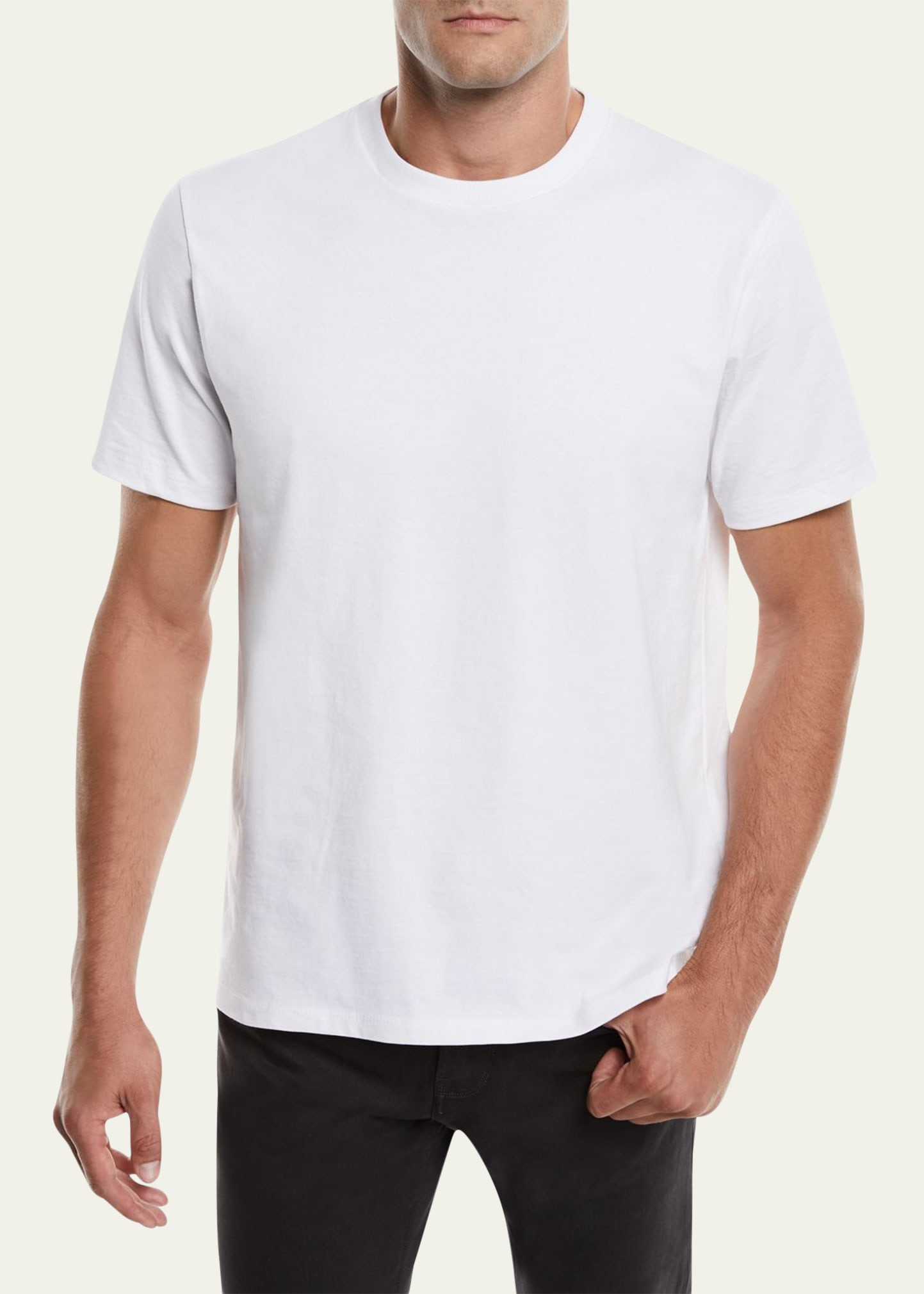 Men's Heavyweight Cotton Crewneck Classic Fit T-Shirt - 2