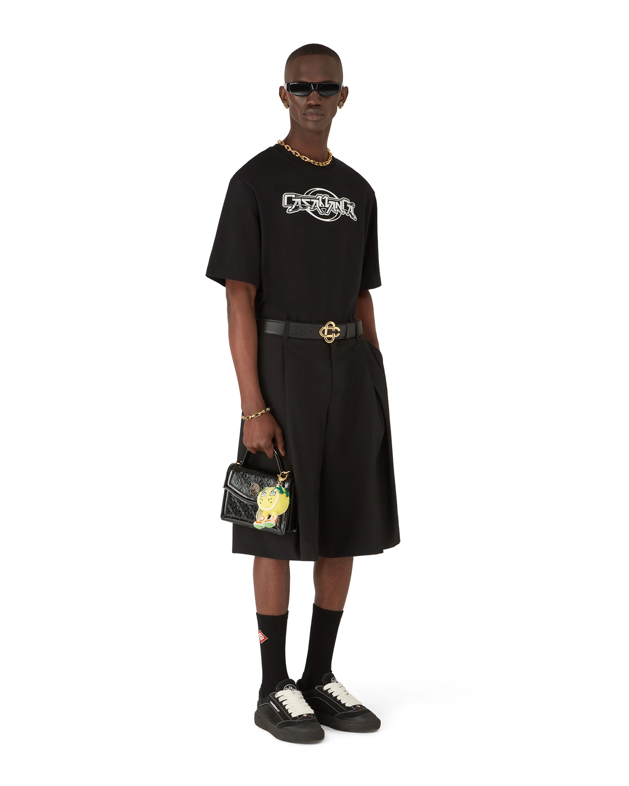 Casablanca Chrome Oversized Short Sleeve T-Shirt | Casablanca Paris - 4