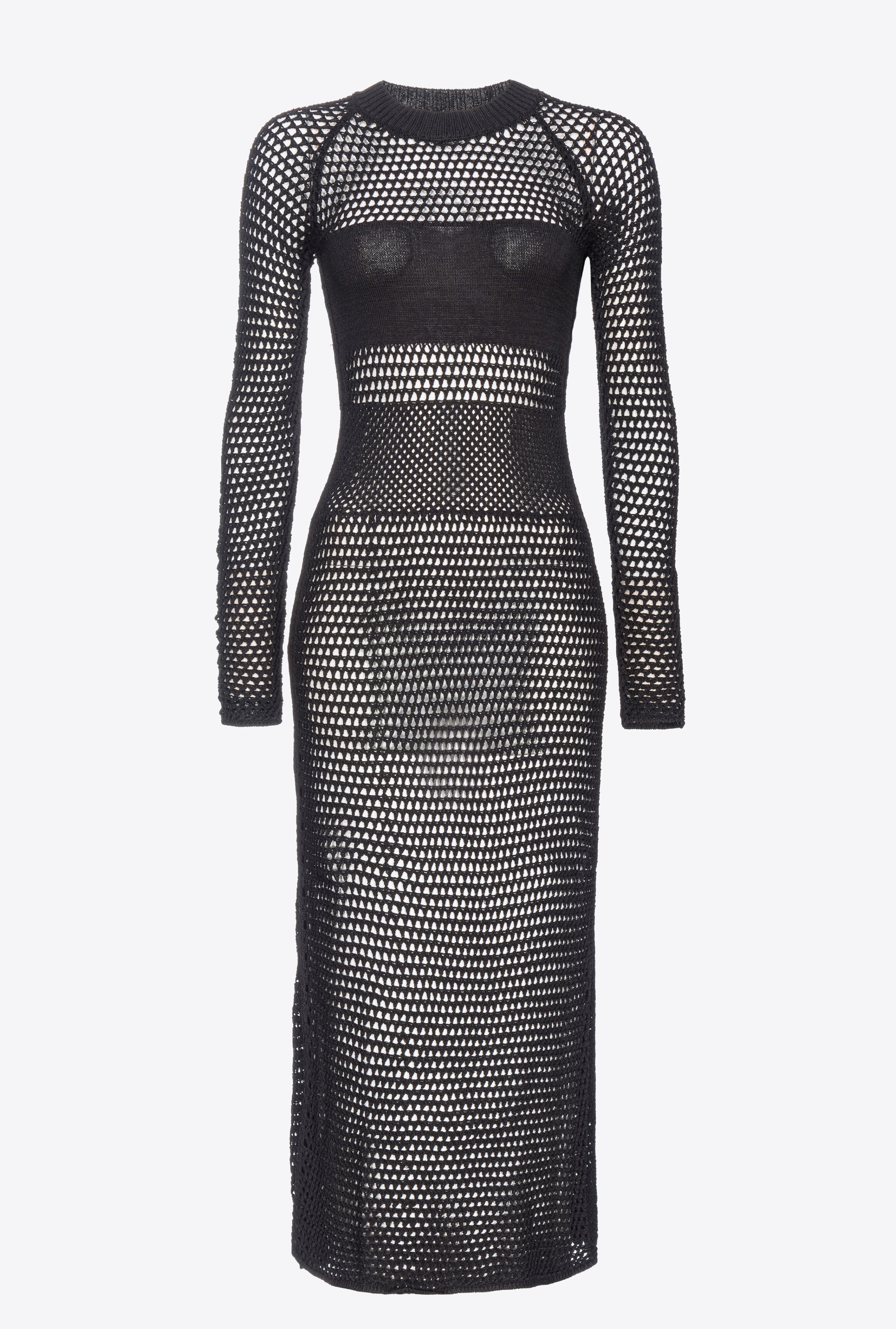LONG MESH DRESS - 1