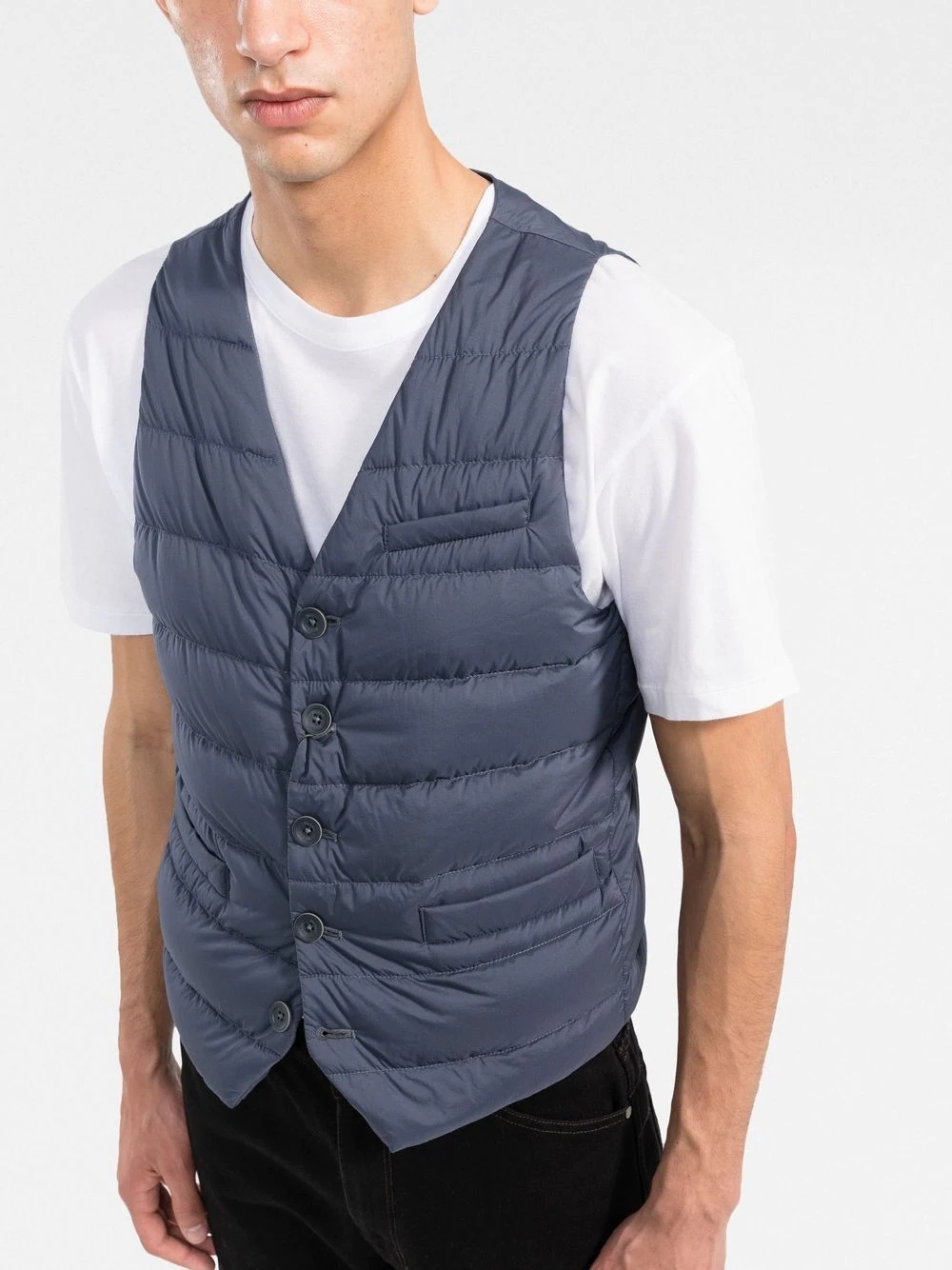 feather-down gilet - 3