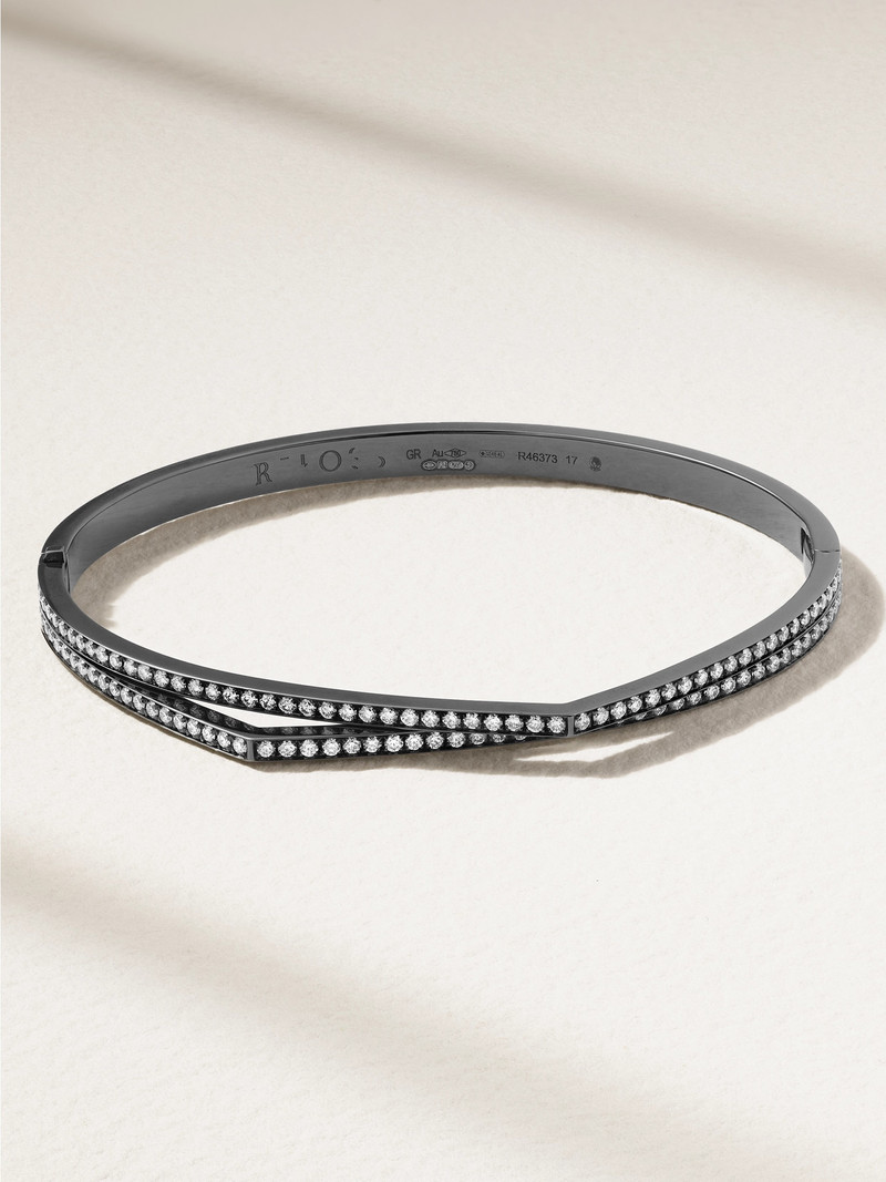 Antifer 18-karat Blackened Gold Diamond Bracelet 1
