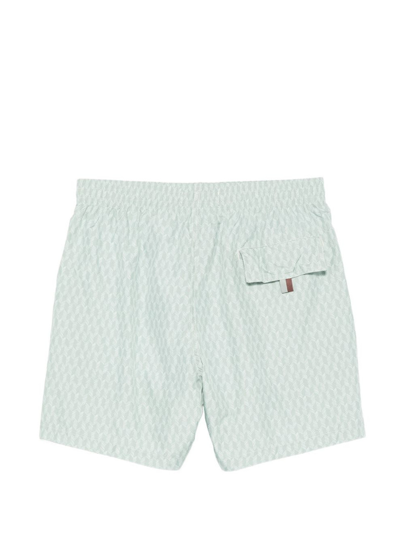 Canali geometric-print swim shorts outlook