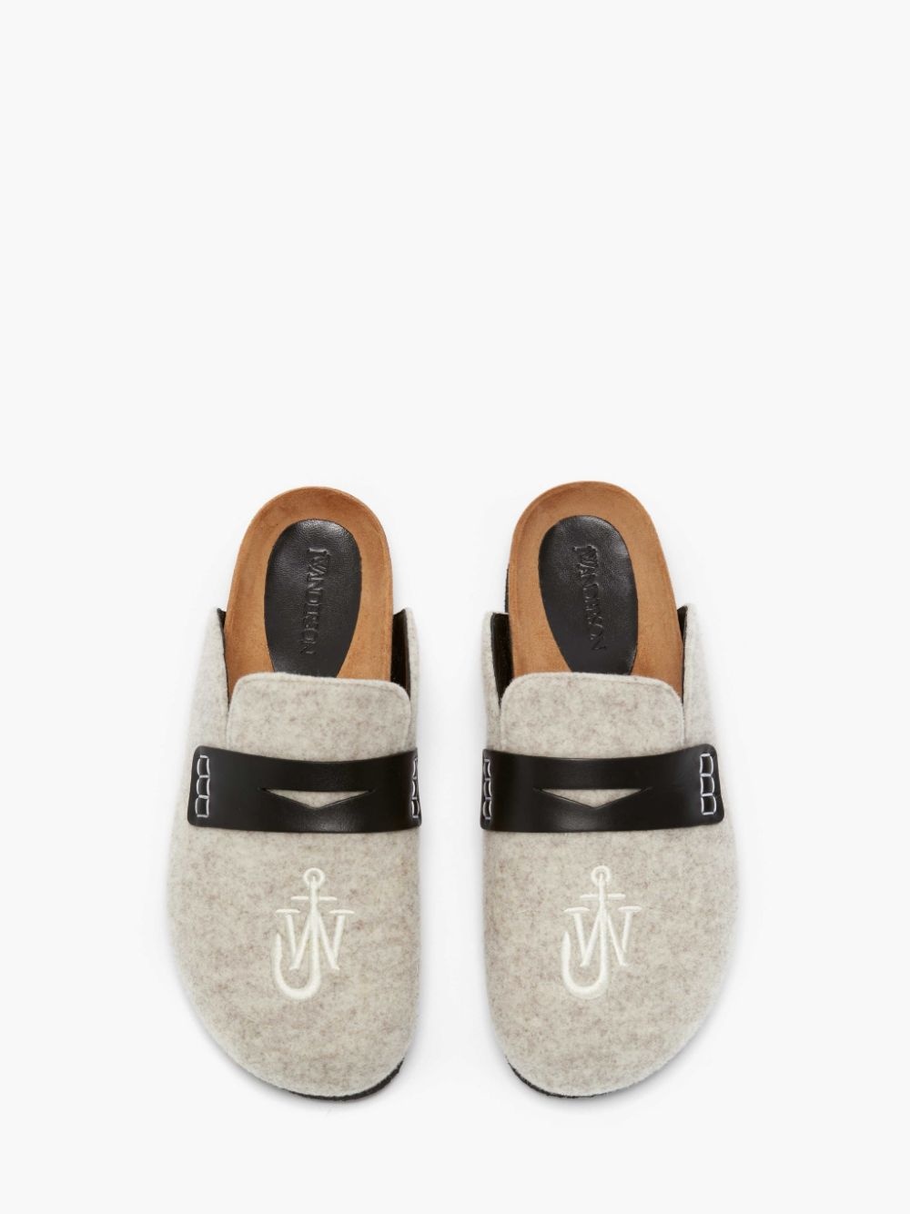 FELT LOAFER MULES - 4