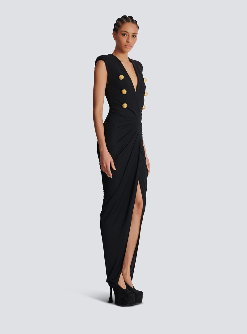 Long tailored crepe dress 3