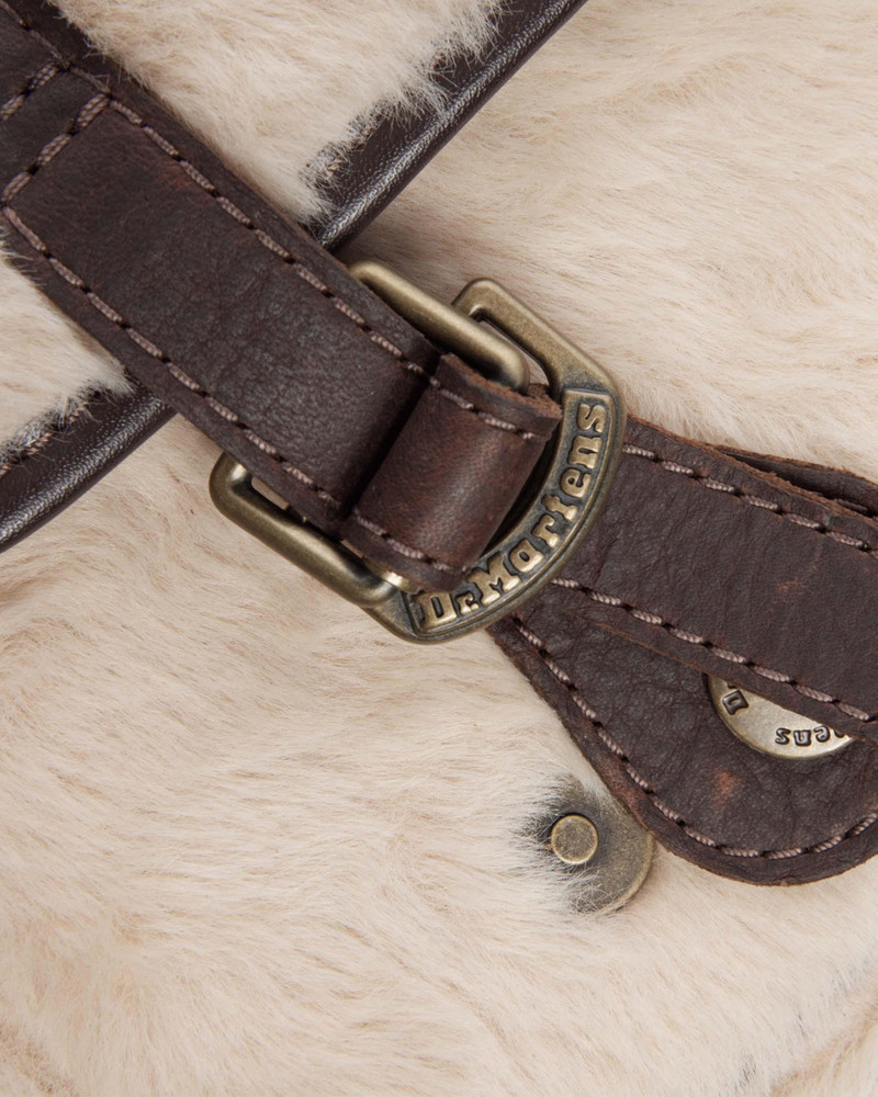 7 INCH SATCHEL Leather & Faux Fur Satchel 3