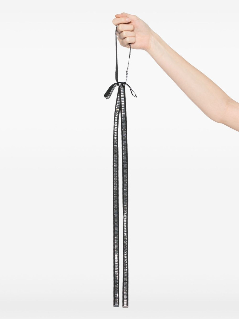 David Koma crystal bow choker outlook