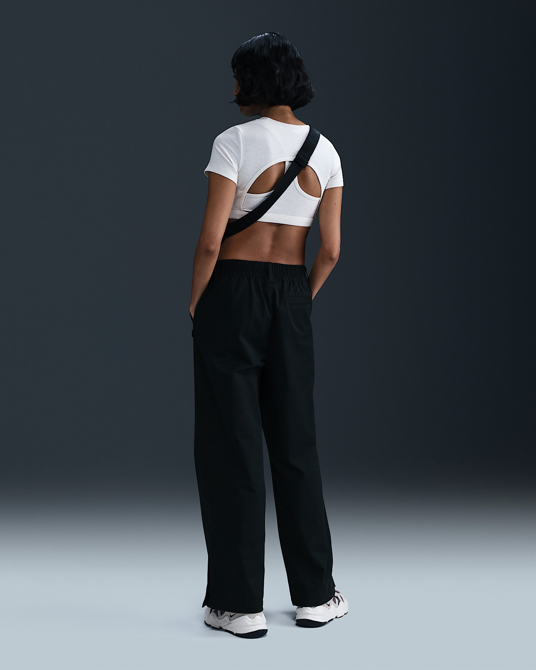 Nike Sportswear Collection Women's Mid-Rise Twill Trousers - 4