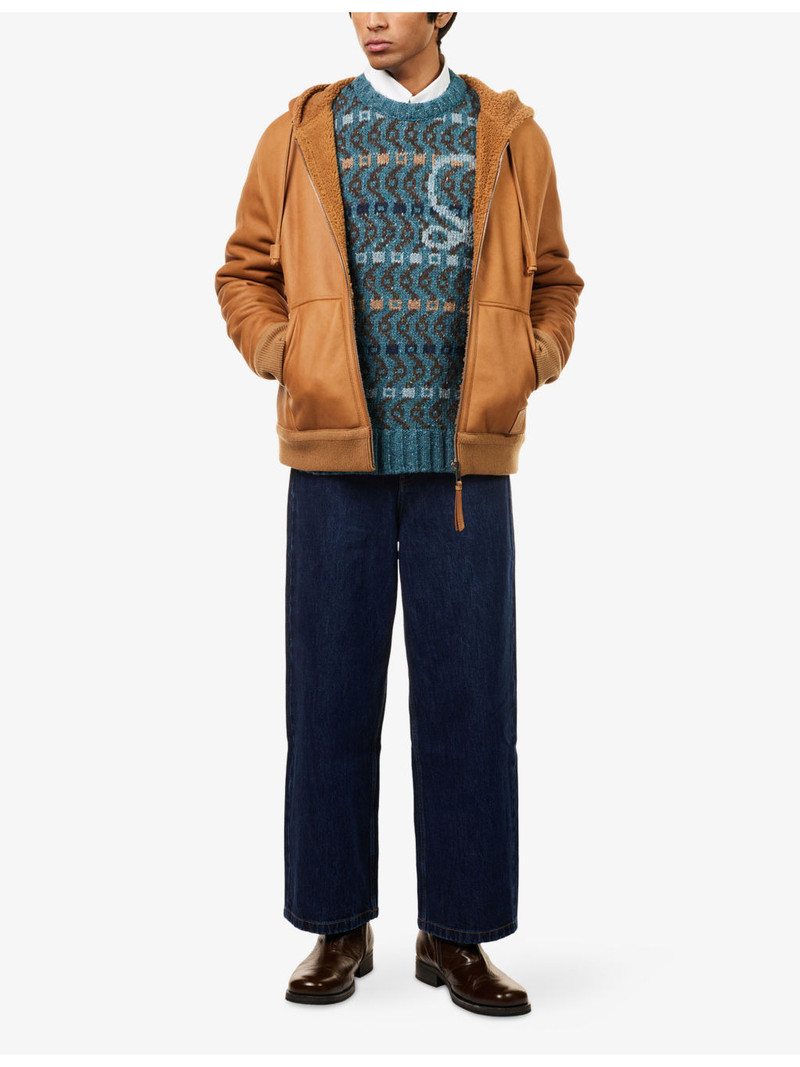 Loewe Reversible Hooded Shearling Jacket outlook