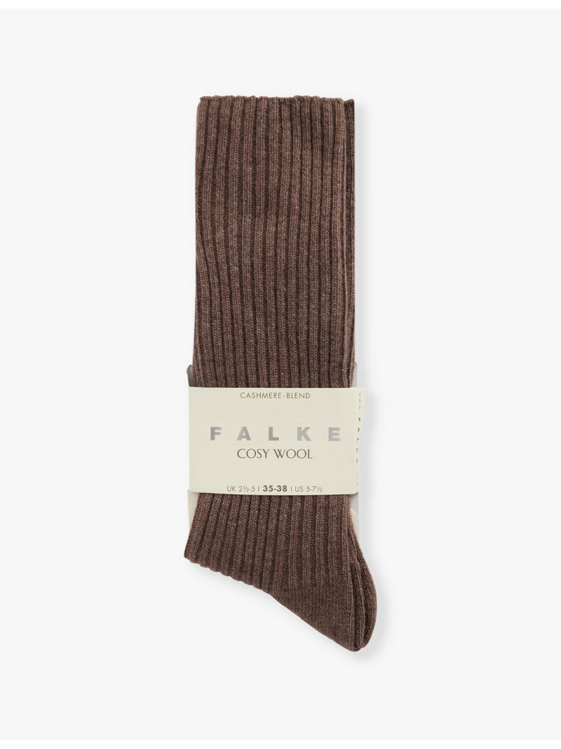 Cosy Wool ribbed knit socks 1