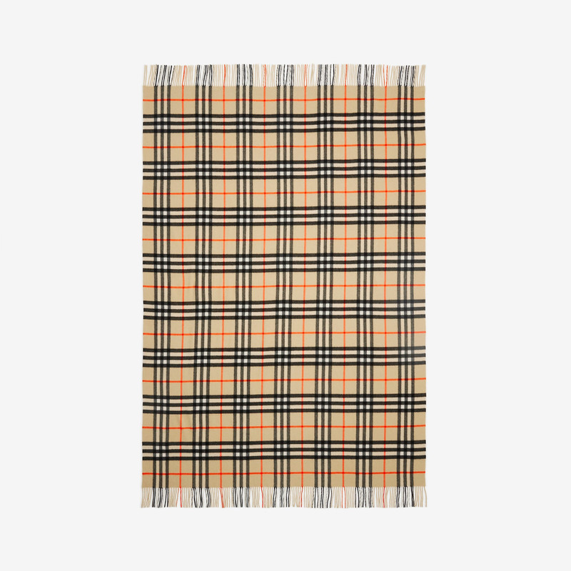 Check Cashmere Blanket 4
